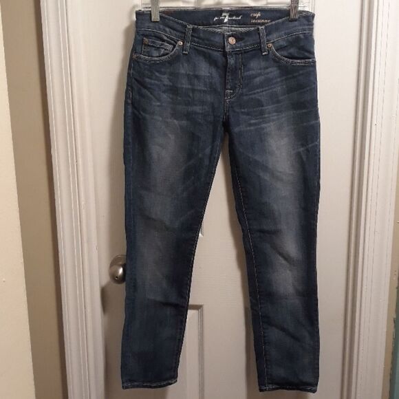 7 For all mankind cropped Roxanne jeans sz.26 - Picture 1 of 4